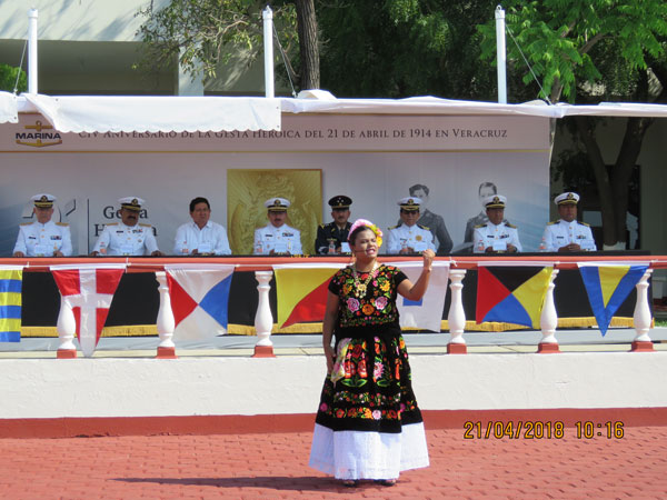 Décimo Segunda Zona Naval conmemora el CIV aniversario de la gesta heroica  de Veracruz del 21 de abril de 1914
