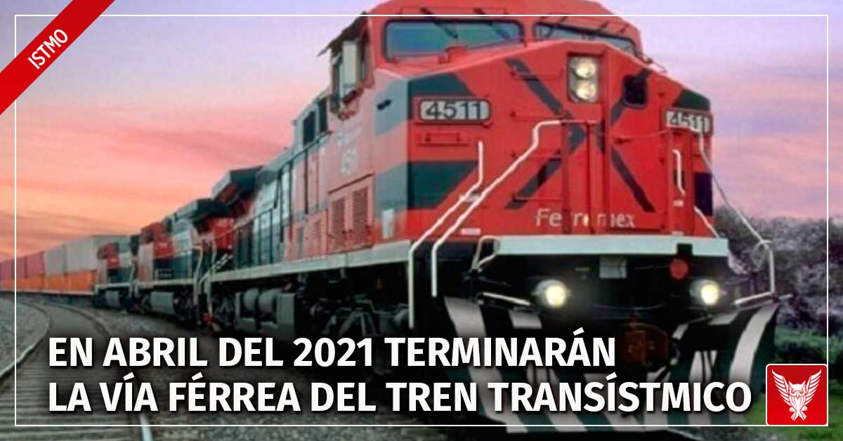 En abril del 2022  terminar n la v a f rrea del tren  